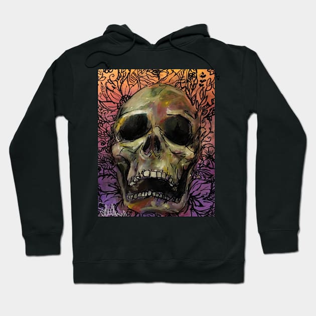 Skull Blossoms Hoodie by YaebaArts